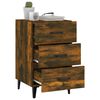 vidaXL Bedside Cabinet Smoked Oak 40x40x66 cm Engineered Wood