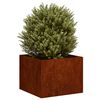 vidaXL Planter Rusty 40x40x30 cm Weathering Steel