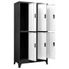 vidaXL Locker Cabinet Anthracite and White 90x45x180 cm Steel