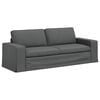 vidaXL Sofa Set 2 pcs Dark Grey 222 x 80 x 82 cm Fabric