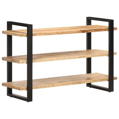 vidaXL Sideboard with 3 Shelves 120x40x75 cm Rough Mango Wood