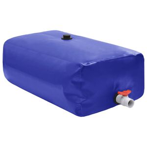vidaXL Water Tank with Tap Foldable 500 L PVC