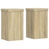 vidaXL Plant Stand 2 pcs Sonoma Oak 10 x 10 x 18 cm Engineered Wood