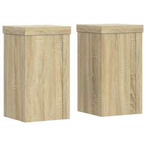 vidaXL Plant Stand 2 pcs Sonoma Oak 10 x 10 x 18 cm Engineered Wood