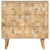 vidaXL Drawer Cabinet 70x35x70 cm Solid Wood Mango