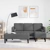 vidaXL Sofa Set with Cushion 2 pcs Dark Grey Polyester