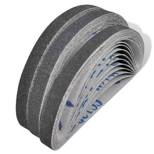 Airpress Pneumatic Sand Belts 30 Pcs 10 x grit 60, 10 x grit 80, 10 x grit 120 10mm x 330 mm