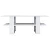 vidaXL Coffee Table High Gloss White 110x55x42 cm Engineered Wood