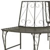 vidaXL Garden Half Round Tree Bench 160 cm Steel