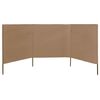 vidaXL 3-panel Wind Screen Fabric 400x120 cm Taupe