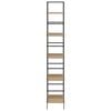 vidaXL 5-Layer Book Shelf Oak 60x27.6x158.5 cm Engineered Wood