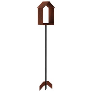 vidaXL Bird Feeder Weathering Steel Rusty