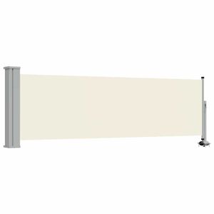 vidaXL Patio Retractable Side Awning 80x300 cm Cream