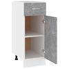 vidaXL Drawer Bottom Cabinet Lyon Concrete Grey 30x46x81.5 cm Engineered Wood