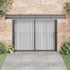vidaXL Door Canopy Black 400x75 cm Polycarbonate