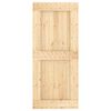 vidaXL Door NARVIK Natural 90 x 210 cm Solid Pine Wood