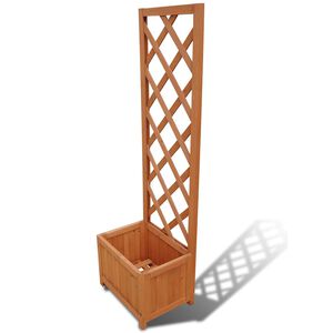 vidaXL Garden Planter | Brown | Solid Wood | Medium | Durable | Garden Planter