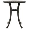 vidaXL Garden Table Bronze Ø48x53 cm Cast Aluminium