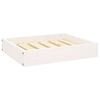 vidaXL Dog Bed 51.5 x 44 x 9 cm Solid Pine Wood White
