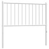vidaXL Metal Headboard White 90 cm