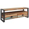 vidaXL TV Cabinet | Multicolour | Solid reclaimed wood, Steel | Medium