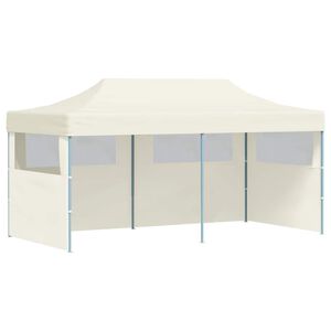 vidaXL Cream Foldable Pop-up Party Tent 3 x 6 m