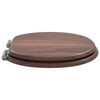 vidaXL Toilet Seats with Soft Close Lids 2 pcs MDF Brown