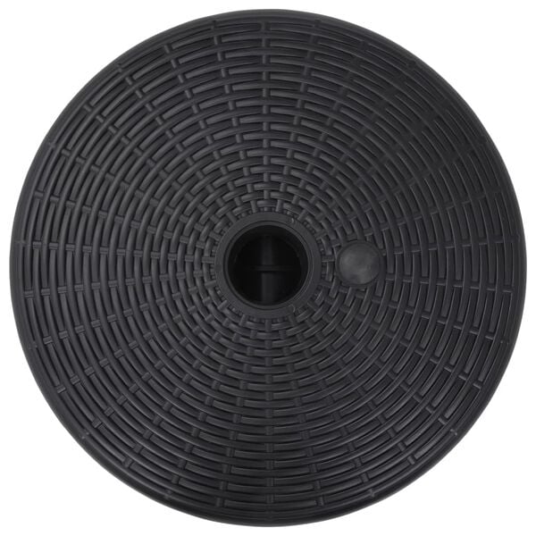vidaXL Umbrella Base Sand/Water Filled 24 L Black