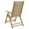 vidaXL Folding Garden Reclining Chairs 2 pcs with Cushions Bamboo