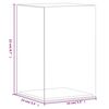 vidaXL Display Box Transparent 14x14x22 cm Acrylic