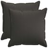 vidaXL Cushion Cover 2 pcs HOUTEN Dark Grey 80 x 80 cm Faux Linen