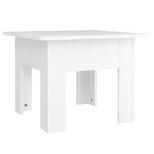vidaXL Coffee Table | White | Engineered Wood | 55 cm x 55 cm x 42 cm | Modern