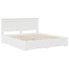 vidaXL Bed Frame with Drawer with Headboard Manual Engineered Wood