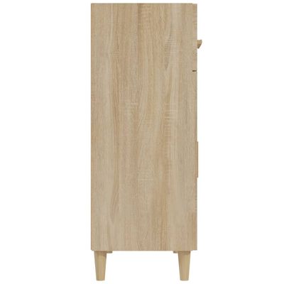 vidaXL Sideboard Sonoma Oak 69.5x34x90 cm Engineered Wood