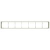vidaXL Planter White 280x40x40 cm Cold-rolled Steel