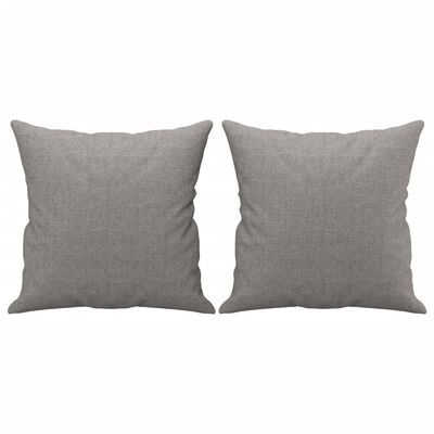 vidaXL 2-Seater Sofa with Pillows&Cushions Light Grey 120 cm Fabric