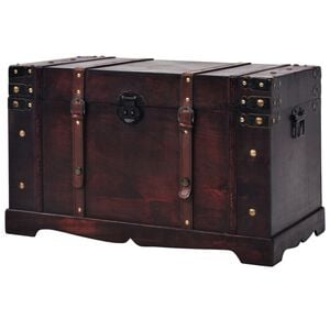 vidaXL Chest | Brown | Wood and Engineered wood | Large | Portable | Chest