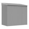 vidaXL Garden Shed Grey Metal