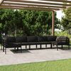 vidaXL 7 Piece Garden Lounge Set with Cushions Aluminium Anthracite