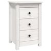 vidaXL Bedside Cabinets 2 pcs White 40x35x61.5 cm Solid Wood Pine
