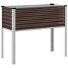 vidaXL Garden Planter Brown 100x45x90 cm Steel