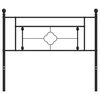 vidaXL Metal Headboard Black 107 cm