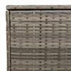 vidaXL Outdoor Cushion Box Grey 100x55x55.5 cm Poly Rattan