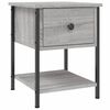 vidaXL Bedside Tables 2 pcs Grey Sonoma 34x35.5x45 cm Engineered Wood