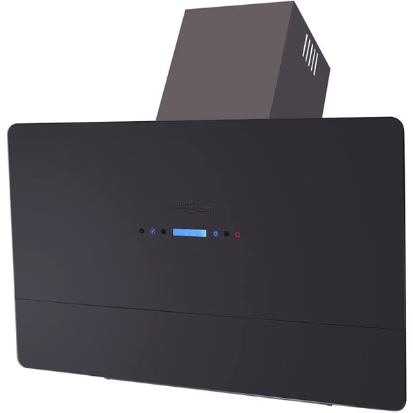 vidaXL Range Hood with Touch Display Black 900 mm