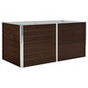 vidaXL Raised Garden Bed | Brown | Galvanised steel | Large | Durable