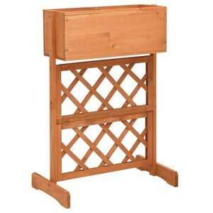 vidaXL Planter | Orange | Solid Firwood | Medium | Planters | Planter