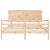 vidaXL Bed Frame without Mattress King Size Solid Wood