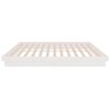 vidaXL Bed Frame without Mattress White Solid Wood King Size
