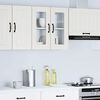 vidaXL Kitchen Wall Cabinet with Glass Door Lucca White Engineered Wood